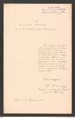 k.k. naturhistorisches Hofmuseum, Intendanzakten 1885-1896 (Hauer), Aktenzahl Z.10/1892, Seite 1